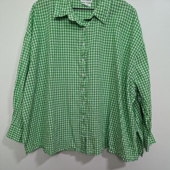 Native Youth Very Oversized Boyfriend Shirt in Bright Gingham / M - Picture 3 of 8